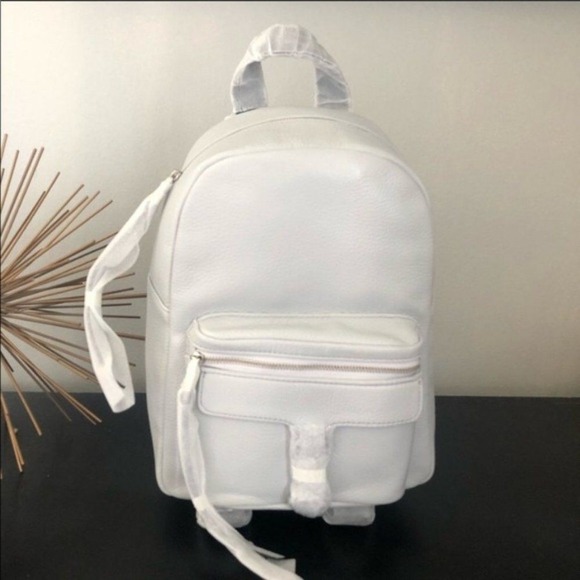 Rebecca Minkoff Mini Mab Leather Backpack‎ Tote Bag, Gray, Designer Luxury, NWT - Picture 10 of 16